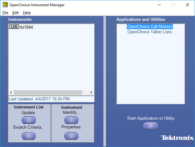 Tek Open Choice Instrument Panel